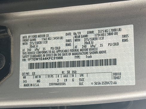 Used 2019 Ford F150 XLT w/ Equipment Group 302A Luxury AWD/4WD image 30