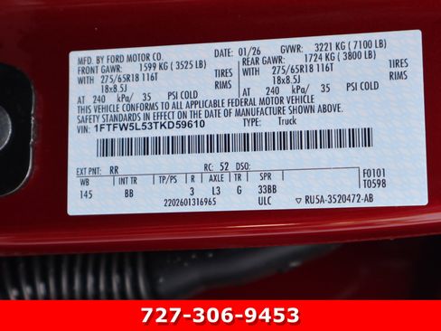 Used 2026 Ford F150 Lariat w/ FX4 Off-Road Package AWD/4WD image 29