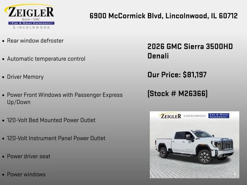 New 2026 GMC Sierra 3500 Denali w/ Denali Reserve Package AWD/4WD image 18