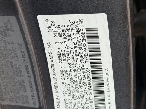 Used 2019 Honda Accord EX image 29