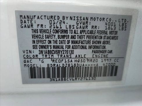 Used 2024 Nissan Sentra SV w/ Trunk Package FWD image 18