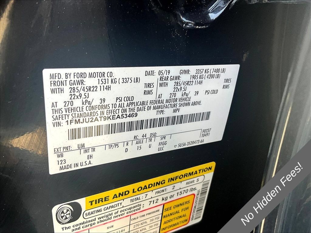 Used 2019 Ford Expedition Limited w/ Equipment Group 303A AWD/4WD image 34