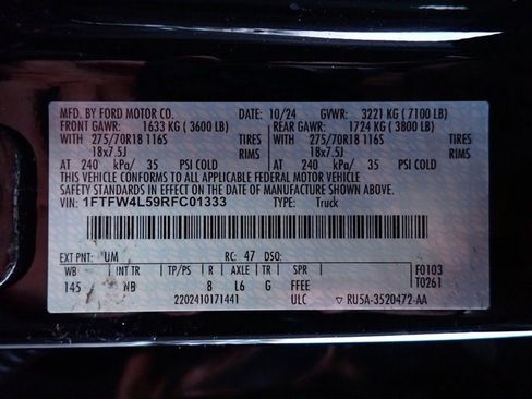 Used 2024 Ford F150 Tremor w/ Equipment Group 402A High image 23