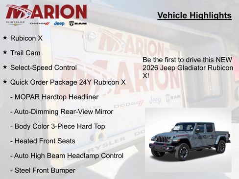 New 2026 Jeep Gladiator Rubicon AWD/4WD image 5