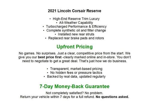 Used 2021 Lincoln Corsair Reserve AWD/4WD image 27