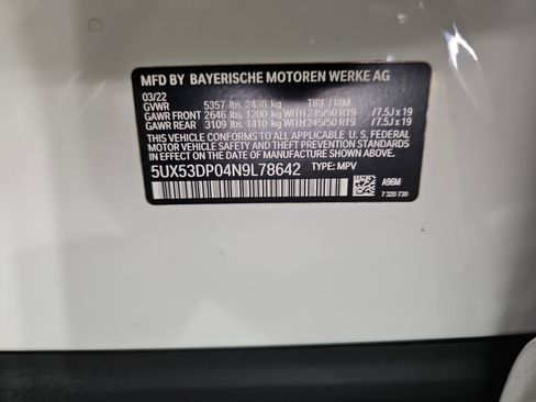 Used 2022 BMW X3 xDrive30i w/ Convenience Package AWD/4WD image 37
