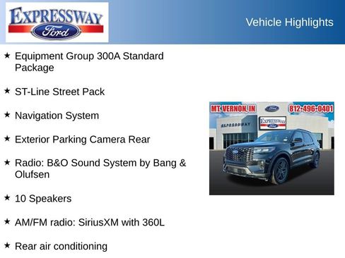 Used 2025 Ford Explorer ST-Line w/ ST-Line Street Pack AWD/4WD image 2