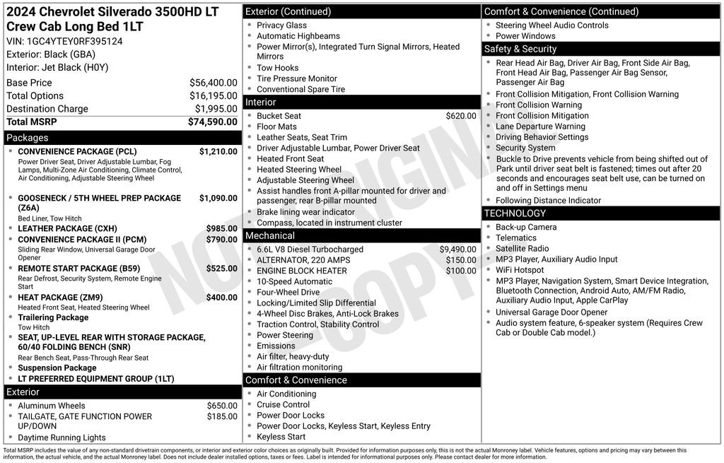 Used 2024 Chevrolet Silverado 3500 LT w/ Convenience Package AWD/4WD image 2