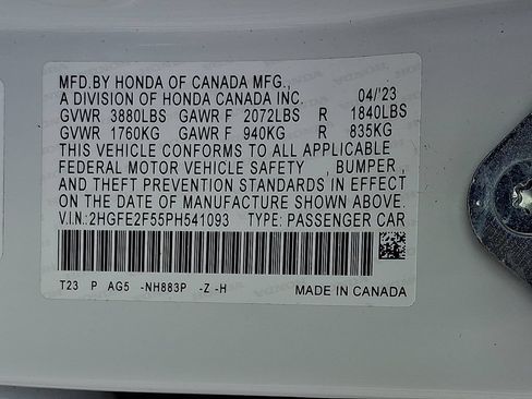 Used 2023 Honda Civic Sport image 27