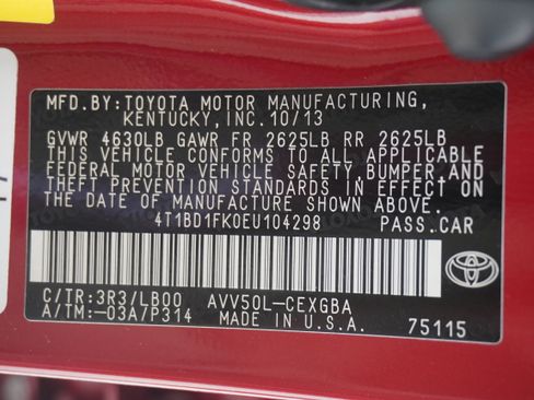 Used 2014 Toyota Camry XLE w/ Leather Package FWD image 32