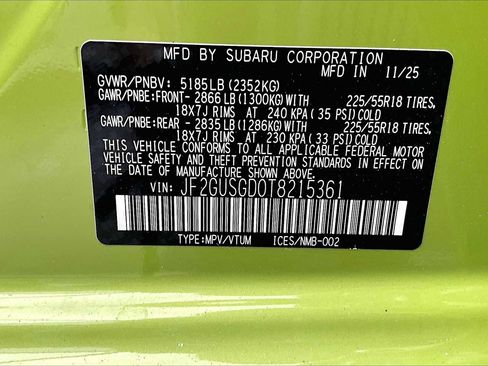 New 2026 Subaru Crosstrek 2.5i Sport image 18