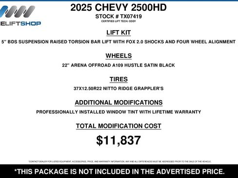 Used 2025 Chevrolet Silverado 2500 High Country w/ High Country Premium Package image 2