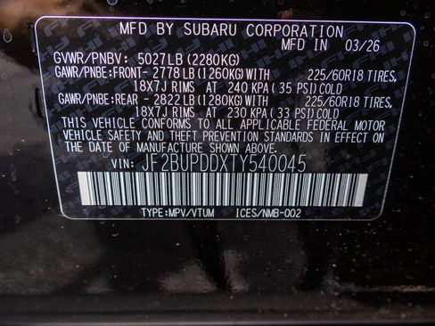 New 2026 Subaru Outback Limited AWD/4WD image 47