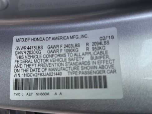 Used 2018 Honda Accord Touring image 18
