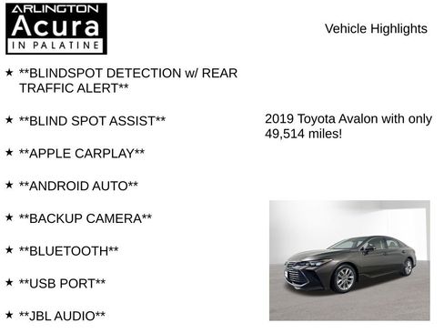 Used 2019 Toyota Avalon XLE image 7