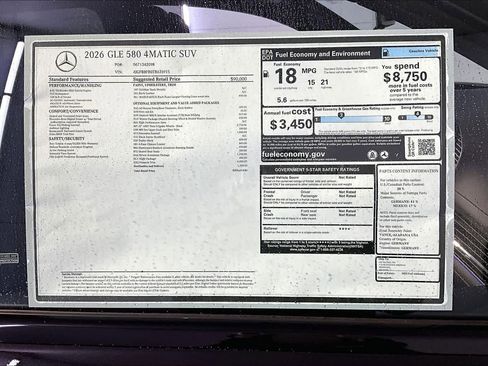 New 2026 Mercedes-Benz GLE 580 4MATIC image 18