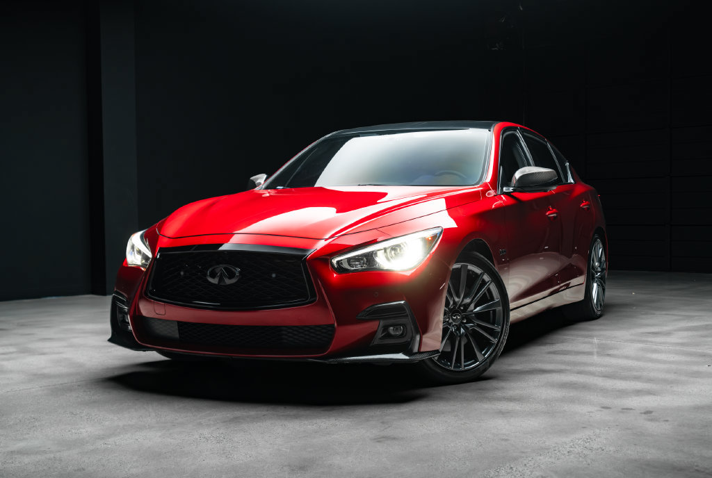 Used 2022 INFINITI Q50 Red Sport 400 RWD image 2