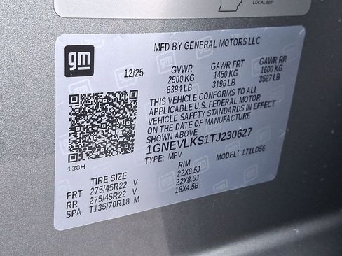 New 2026 Chevrolet Traverse RS w/ LPO, Floor Liner Package image 18