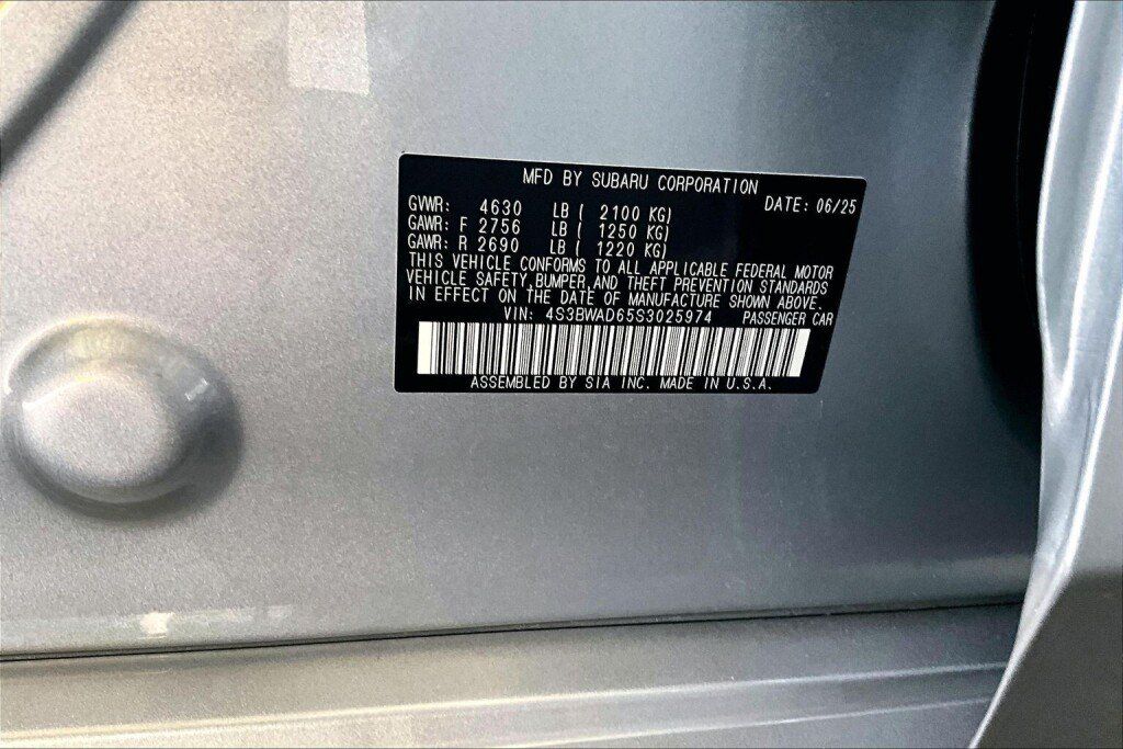 Certified 2025 Subaru Legacy Premium AWD/4WD image 19