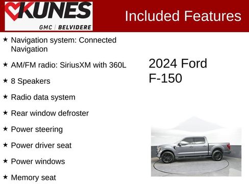 Used 2024 Ford F150 Lariat w/ Equipment Group 502A High AWD/4WD image 2