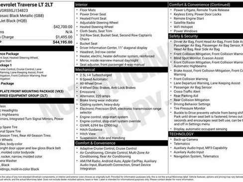 Certified 2025 Chevrolet Traverse LT image 34