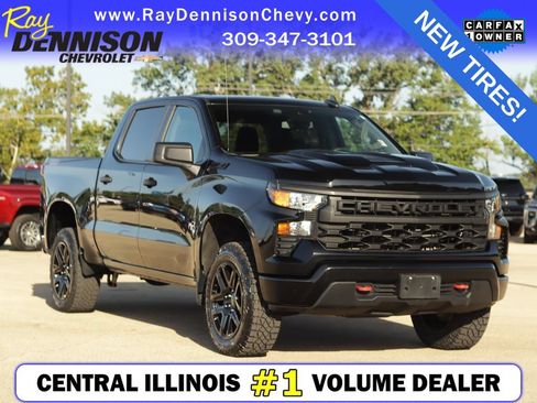 Used 2023 Chevrolet Silverado 1500 Custom Trail Boss w/ LPO, Dark Essentials Package AWD/4WD image 1