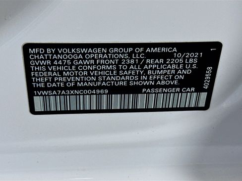 Used 2022 Volkswagen Passat 2.0T SE FWD image 40