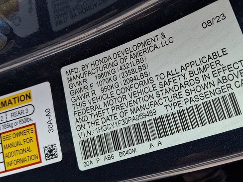Used 2023 Honda Accord EX image 27