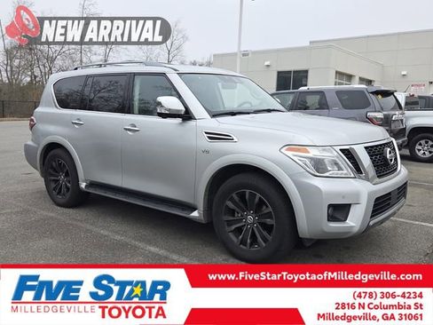 Used 2020 Nissan Armada Platinum w/ Captain's Chairs Package image 1