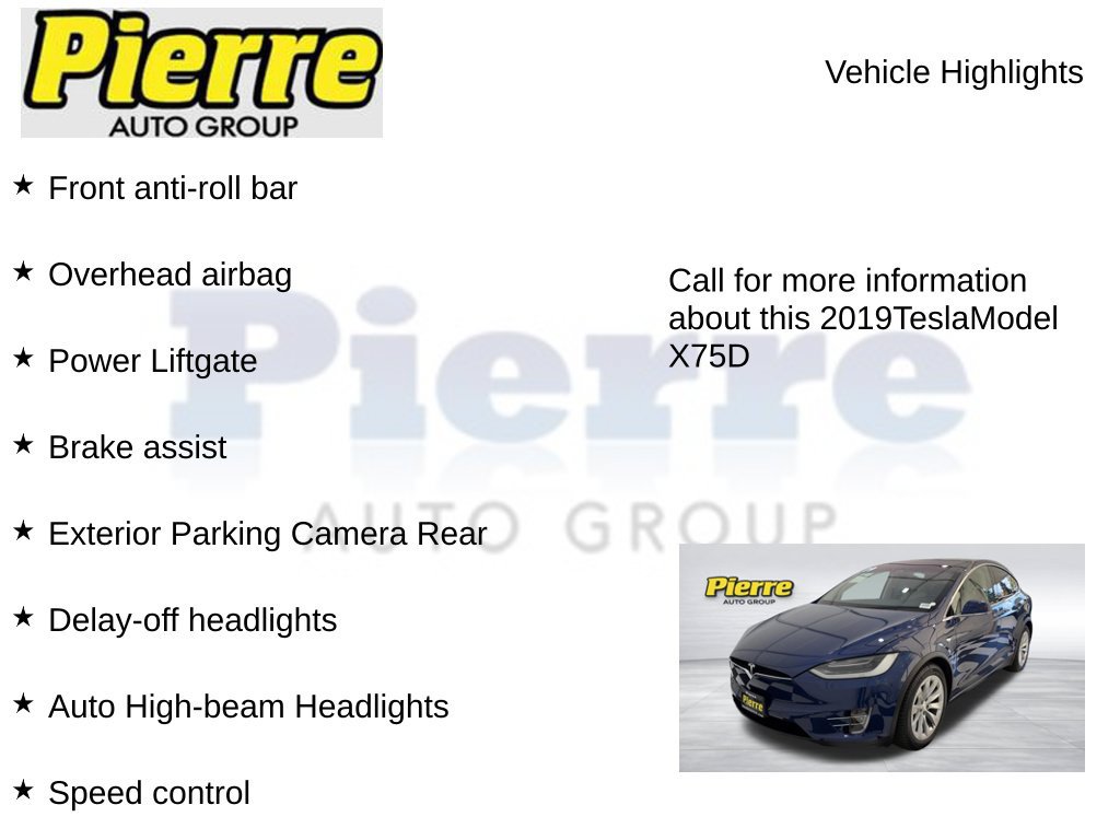 Used 2019 Tesla Model X 75D AWD/4WD image 14