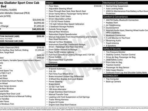 Used 2020 Jeep Gladiator Sport w/ Trailer Tow Package image 15