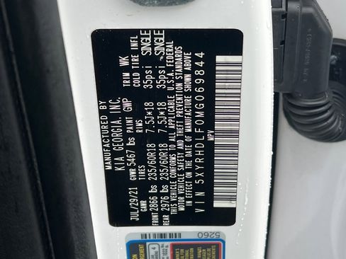 Used 2021 Kia Sorento EX w/ Panoramic Sunroof Package image 55