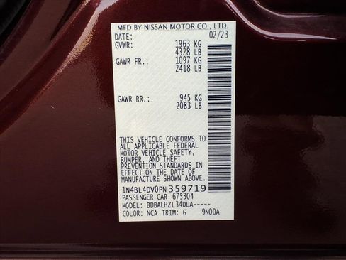 Used 2023 Nissan Altima 2.5 SV image 33