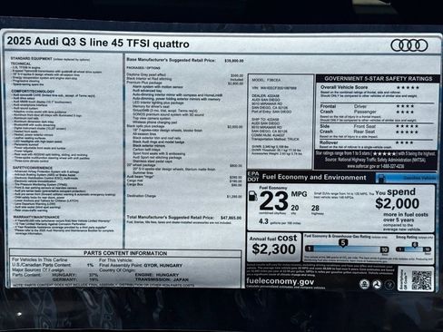 Certified 2025 Audi Q3 2.0T Premium Plus w/ Premium Plus Package image 21