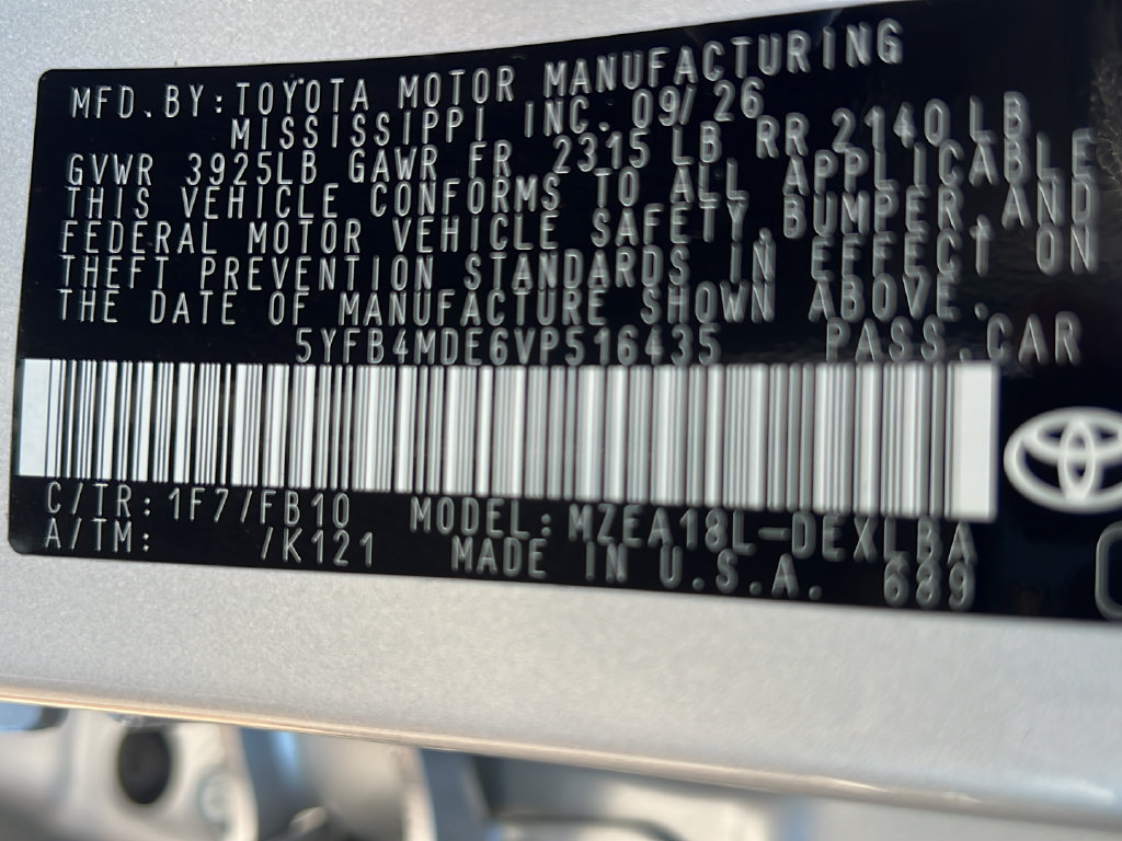 New 2027 Toyota Corolla LE FWD image 23