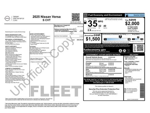 Used 2025 Nissan Versa S FWD image 31