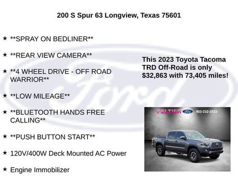 Used 2023 Toyota Tacoma TRD Off-Road AWD/4WD image 10