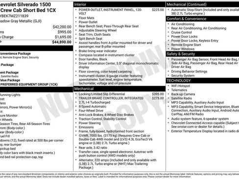 Used 2021 Chevrolet Silverado 1500 Custom AWD/4WD image 1