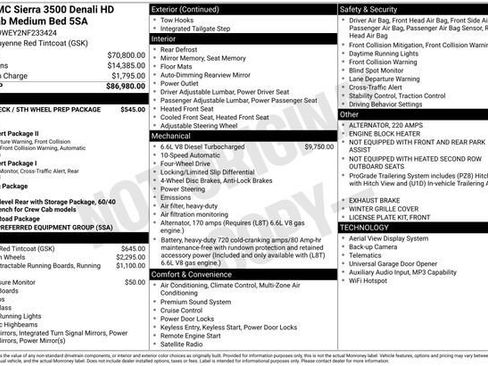 Used 2022 GMC Sierra 3500 Denali AWD/4WD image 3
