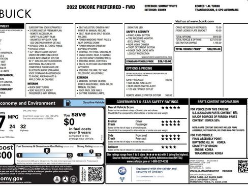 Used 2022 Buick Encore Preferred w/ Safety Package FWD image 7