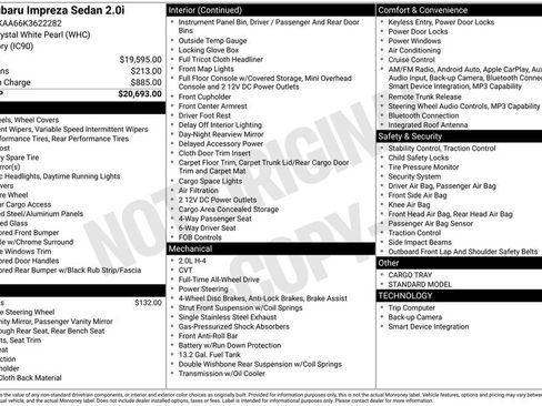 Used 2019 Subaru Impreza 2.0i image 6