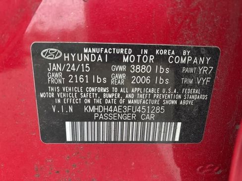 Used 2015 Hyundai Elantra SE w/ Option Group 02 image 11