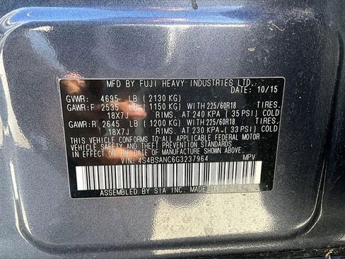 Used 2016 Subaru Outback 2.5i Limited image 33