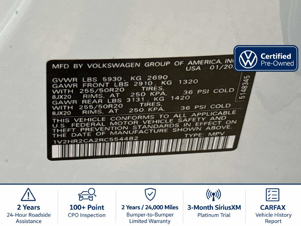 Used 2024 Volkswagen Atlas SE AWD/4WD image 27