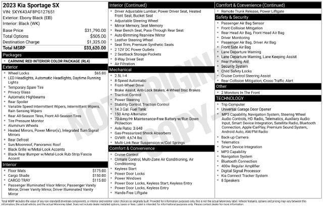Used 2023 Kia Sportage SX FWD image 29