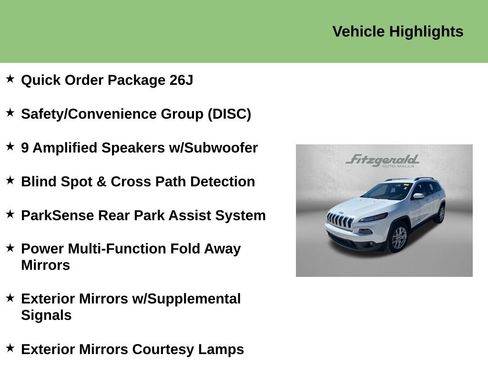 Used 2017 Jeep Cherokee Latitude w/ Safety/Convenience Group FWD image 7