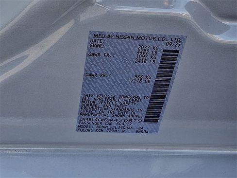 New 2025 Nissan Altima 2.5 SR w/ SR Premium Package image 10