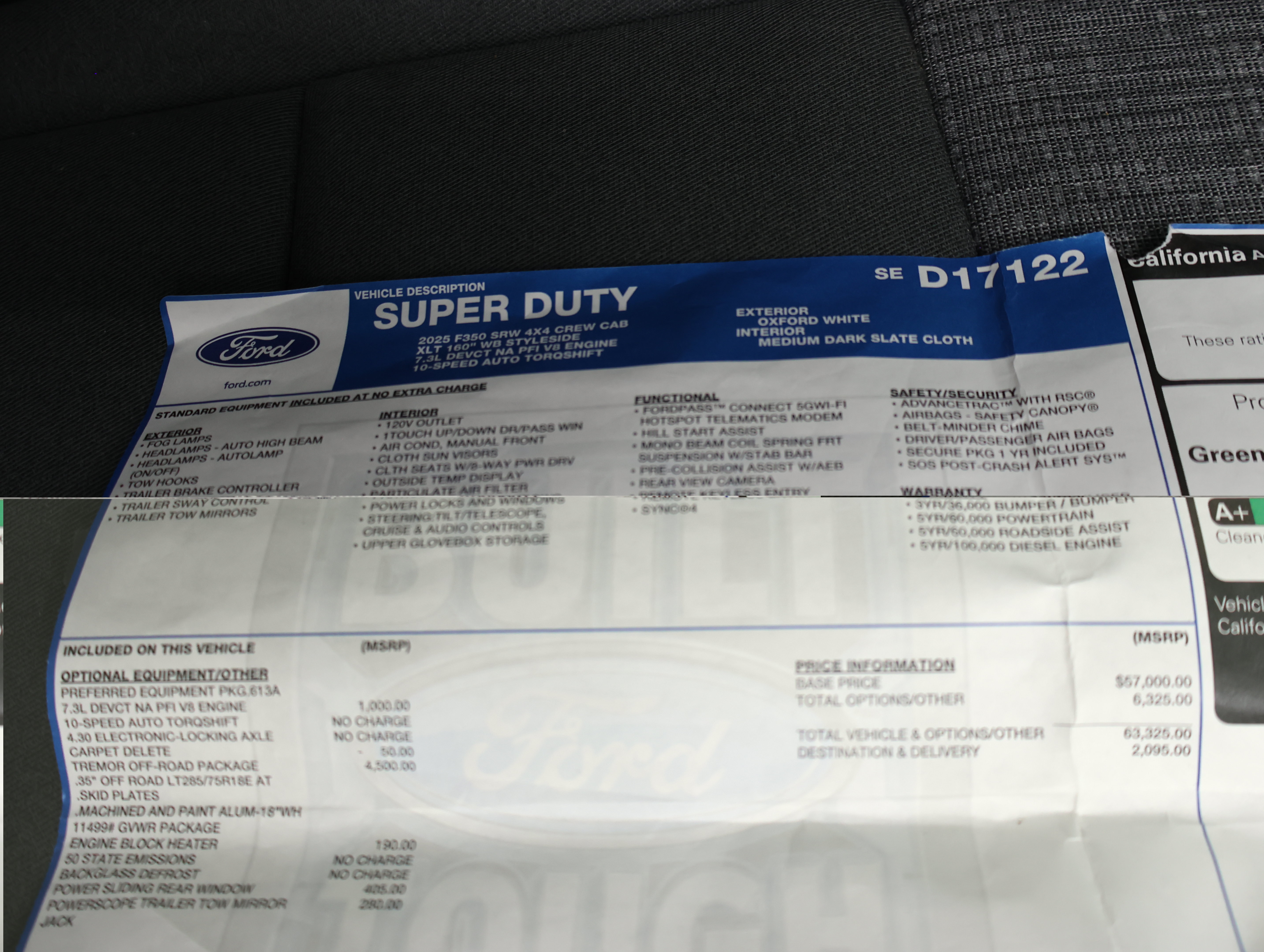 Used 2025 Ford F350 XLT w/ Tremor Off-Road Package AWD/4WD image 51