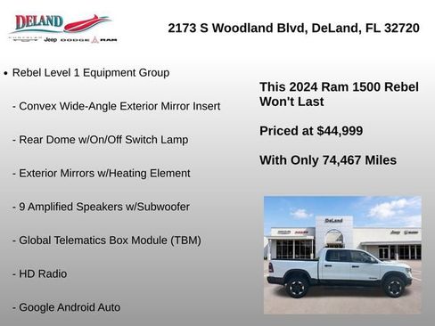 Used 2024 RAM 1500 Rebel w/ Rebel Level 1 Equipment Group AWD/4WD image 18