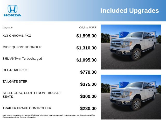 Used 2013 Ford F150 XLT w/ XLT Chrome Pkg AWD/4WD image 3